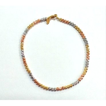 PULSERA SRA. ORO TRICOLOR                                             