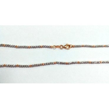 GARGANTILLA ORO ROSA Y BLANCO 50CM                                    