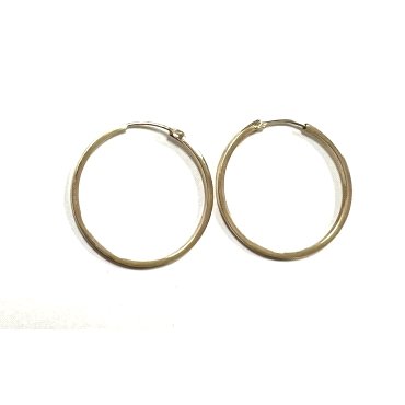 PENDIENTES ARO ORO AMARILLO LISA                                      