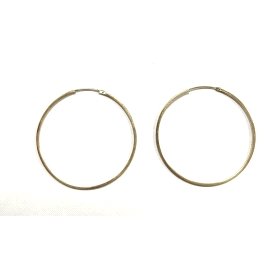 PENDIENTES ARO ORO AMARILLO LISA                                      