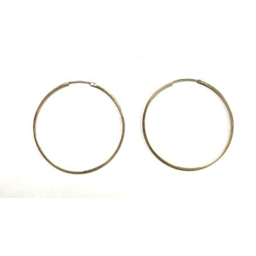 PENDIENTES ARO ORO AMARILLO LISA                                      