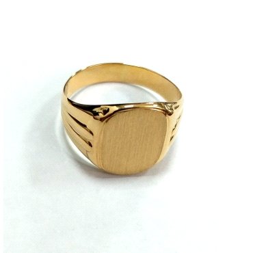 SELLO CABALLERO ORO AMARILLO SEMI HUECO                               