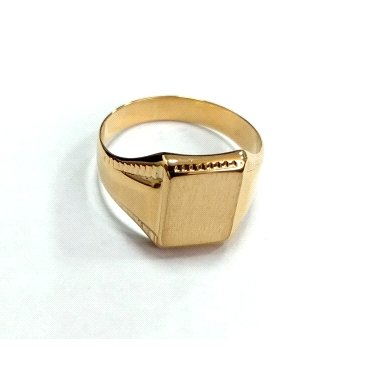 SELLO CABALLERO ORO AMARILLO SEMI HUECO                               