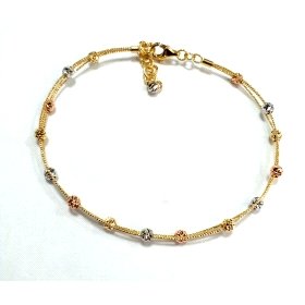PULSERA SRA. ORO TRICOLOR                                             