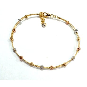 PULSERA SRA. ORO TRICOLOR                                             