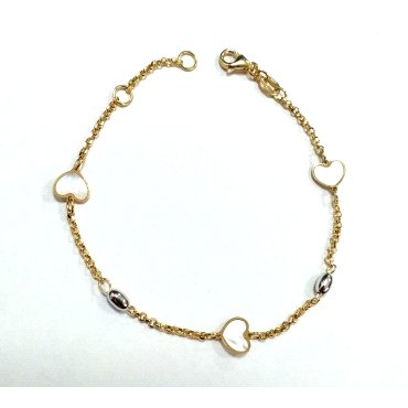 PULSERA SRA. ORO BICOLOR PIEDRA                                       