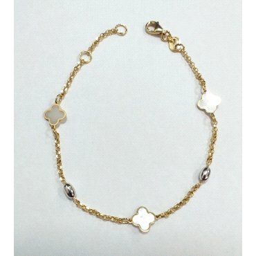 PULSERA SRA. ORO BICOLOR PIEDRA                                       