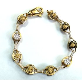 PULSERA SRA. ORO AMARILLO ITALIANO PIEDRA                             