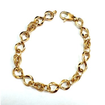 PULSERA SRA. ORO AMARILLO ITALIANO LISO                               