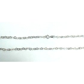 GARGANTILLA CADENA ORO BLANCO 40 CM.                                  