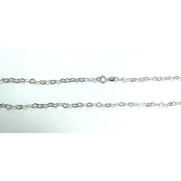 GARGANTILLA CADENA ORO BLANCO 40 CM.                                  