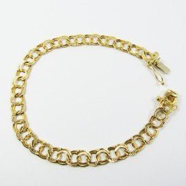 PULSERAS CABALLERO ORO AMARILLO