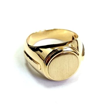 SELLO CABALLERO ORO AMARILLO SEMI HUECO                               