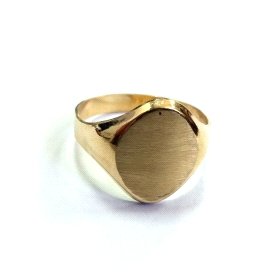 SELLO CABALLERO ORO AMARILLO SEMI HUECO                               
