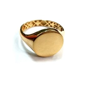 SELLO CABALLERO ORO AMARILLO SEMI HUECO                               