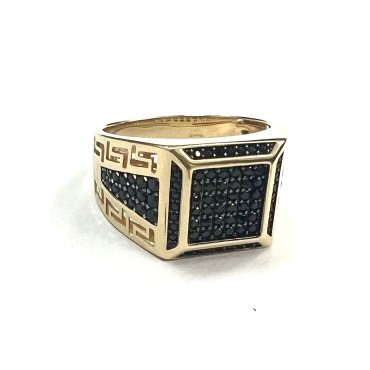 SELLO CABALLERO ORO AMARILLO PIEDRA                                   