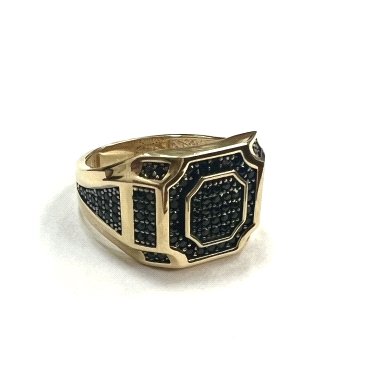 SELLO CABALLERO ORO AMARILLO PIEDRA                                   