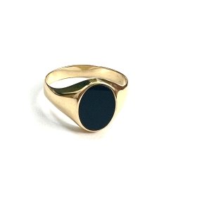 SELLO CABALLERO ORO AMARILLO PIEDRA                                   