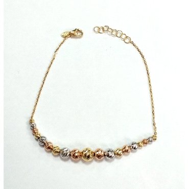 PULSERA SRA. ORO TRICOLOR                                             