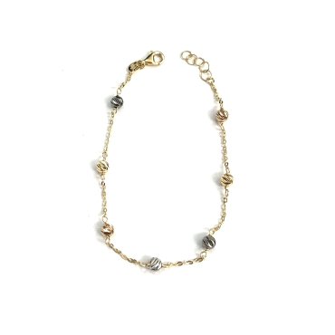 PULSERA SRA. ORO TRICOLOR                                             