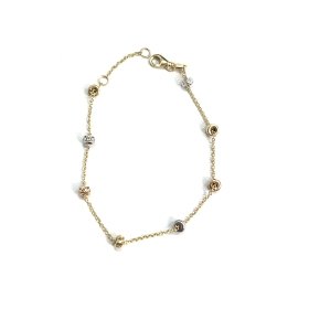 PULSERA SRA. ORO TRICOLOR                                             