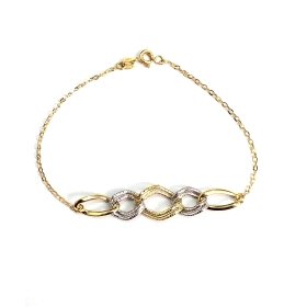 PULSERA SRA. ORO BICOLOR                                              