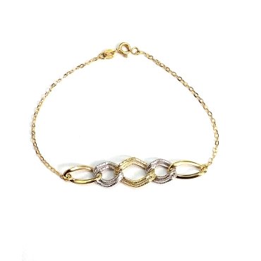 PULSERA SRA. ORO BICOLOR                                              