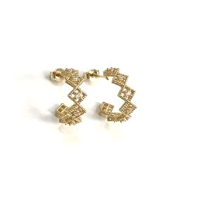 PENDIENTES ARO ORO AMARILLO PIEDRA                                    