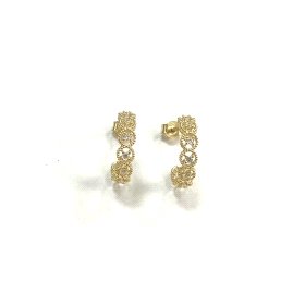 PENDIENTES ARO ORO AMARILLO PIEDRA                                    