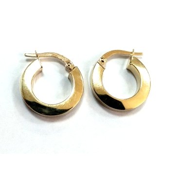 PENDIENTES ARO ORO AMARILLO LISA                                      