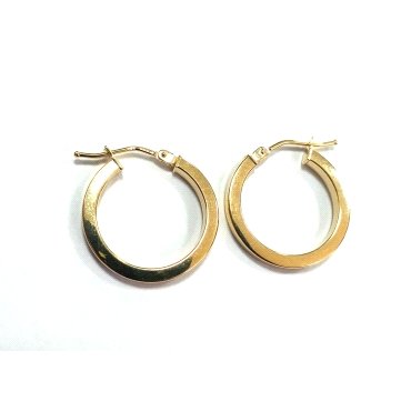 PENDIENTES ARO ORO AMARILLO LISA                                      