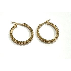 PENDIENTES ARO ORO AMARILLO LISA                                      