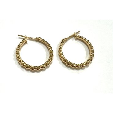 PENDIENTES ARO ORO AMARILLO LISA                                      
